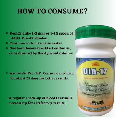 HASS Dia-17 Powder 80 gm - Speciality Medicines