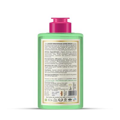 Khadi Organique Khadi Hand Wash - Antibacterial Neem & Lemon 500 ml - Personal Care (Ayush)