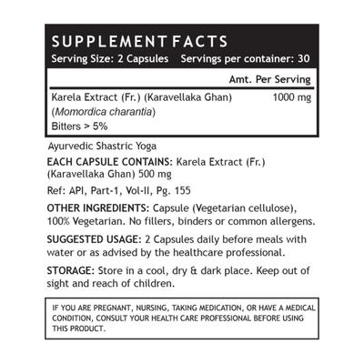 INLIFE Karela Extract Capsule 60's - Diabetes (Fitness)