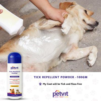 Petvit Tick Repellent Powder 100 gm - Petfood