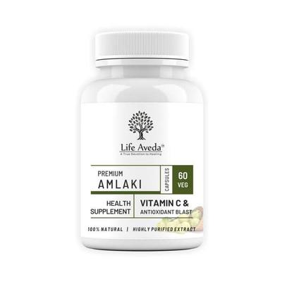 Life Aveda Premium Amlaki Veg Capsule 60's - Pure Herbs
