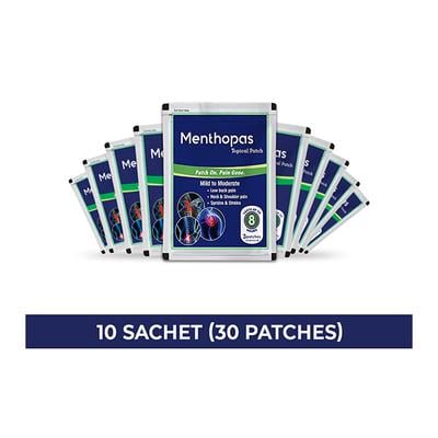 Menthopas Topical Pain Relief Patch (Pack of 10 x 3's) - Roll-On/Patch