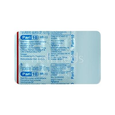 Pari 10mg Tablet 10'S - Depression-Ant