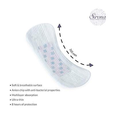 Sirona Ultra-Thin Premium Panty Liners - Regular Flow (Pack of 2 x 30's) - Panty Liners