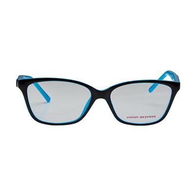 Vision Express 29443 Blue Wrap Eyeglasses (Including Anti-Reflective Coating Lens) 1's - Wearables Eye Glasses