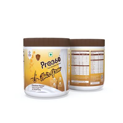 Pro360 Hair Grow Nutritional Powder - Chocolate Flavour 250 gm - Hair Treatment