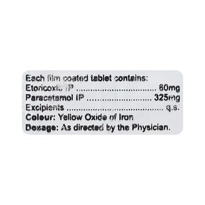 ETOCOXIWAL P Tablet 10's - Pain relief-Nsa