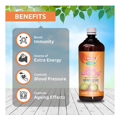 Swadeshi Ayurved Kesari Amla Ras Juice 500 ml - Ayurvedic Juices