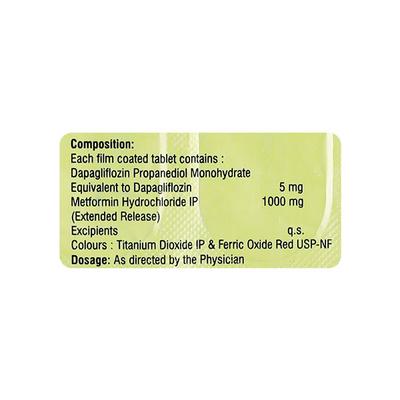 DAMITA M 5/1000 Tablet 10's - Diabetes-Ant