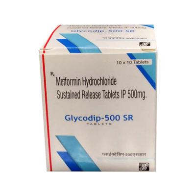 GLYCODIP 500 SR Tablet 10's - Diabetes-Ant