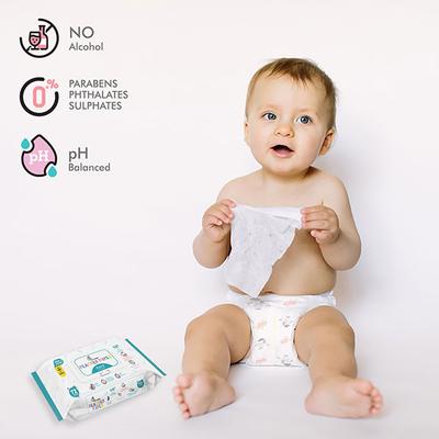 R for Rabbit Feather Aqua Wipes (Pack of 3 x 72's) - Diapers & Wipes