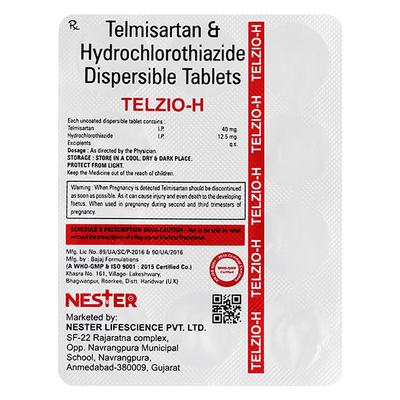 TELZIO H 40/12.5 Tablet 10's - Hypertension-Ana