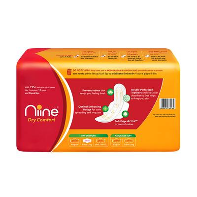 Niine Sanitary Pads Extra Long (Pack of 3 x 18's) - Sanitary Napkins
