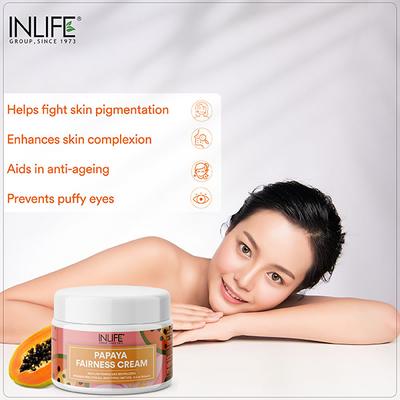 INLIFE Natural Papaya Fairness Cream 100 gm - Face Creams
