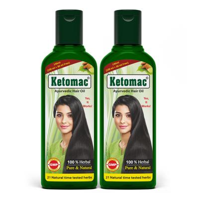 Ketomac Ayurvedic Hair Oil (Pack of 2 X 130 ml) 1's - Hair Oils