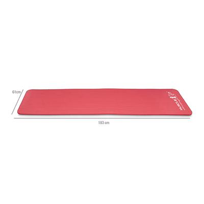 MuscleXP (10 mm) Thick NBR Material Yoga Mat - (Red) 1's - Workout Essentials