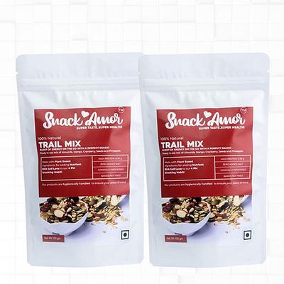 Snack Amor Trail Mix (Pack of 2 x 100 gm) - Nutritional Bars