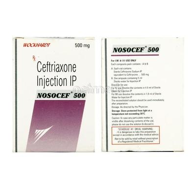Nosocef 500mg Injection 1'S - Bacterial Infections-Cep