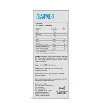 West Coast Crampnil - D Powder (Delicious Flavoured) 100 gm - General Health