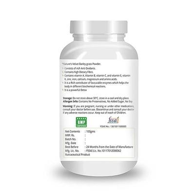 Natures Velvet Lifecare Barley Grass Powder 100 gm - Health Products