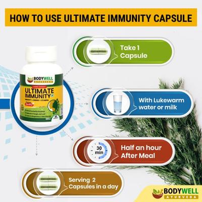 Bodywell Ultimate Immunity 500 mg Capsule (Pack of 2 x 60's) - Multi-Vitamins
