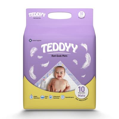 Teddyy Rapi - Soak Disposable Mats (60 cm x 60 cm) 10's - Baby Bedding