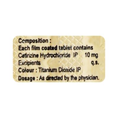 CETRIACE 10 Tablet 10's - Allergies-Ant