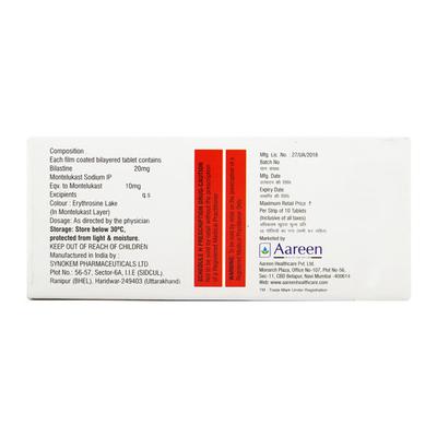 BILASDAY M Tablet 10's - Allergies-Ant