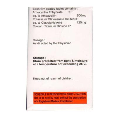 MOXODIN CV 625 Tablet 10's - Bacterial Infections-Pen