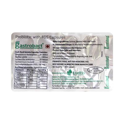 GASTROBACT NEW Capsule 10's - Diarrhoea-Ant