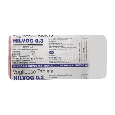 Hilvog 0.3mg Tablet 10'S - Diabetes-Ant