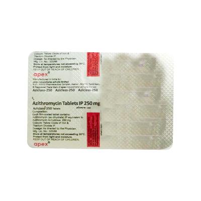Aziclass 250mg Tablet 6'S - Bacterial Infections-Mac