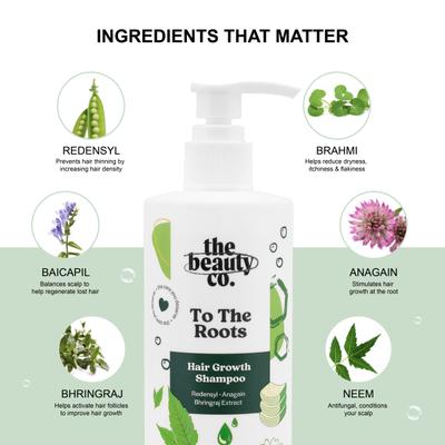 The Beauty Co. To The Roots Hair Growth Shampoo 300 ml - Shampoos