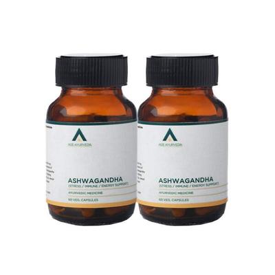 Age Ayurveda Ashwagandha Veg. Capsule (Pack of 2 x 60's) - Ashwagandha