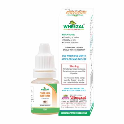 Wheezal Cineraria Martima Eye Drops 10 ml - Homeopathic Drops