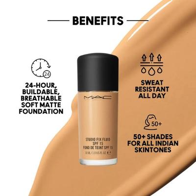M.A.C Studio Fix Fluid Spf 15 Foundation-Nc 46 30 ml - Foundation
