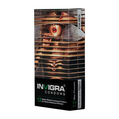 Invigra Max Pleasure Condom 12's - Plain/Flavoured Condoms