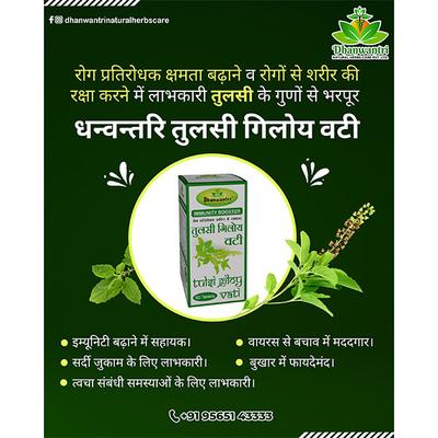 Dhanwantri Tulsi Giloy Vati 60's - Speciality Medicines