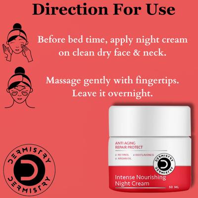 Dermistry Anti Aging Intense Nourishing Night Repair Cream 50 ml - Night Cream
