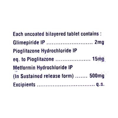 GLIMSTIN MP 2 Tablet 15's - Diabetes-Ant