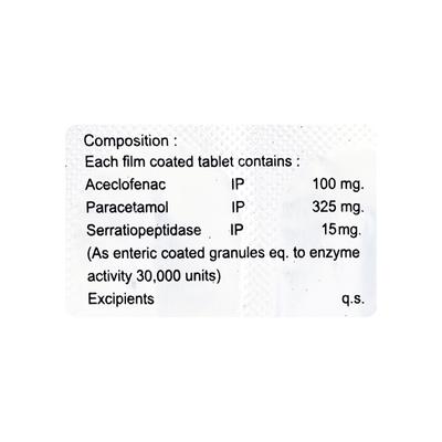 METANAC SP Tablet 10's - Pain relief-Nsa