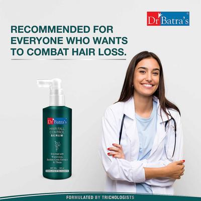 Dr Batra's Shampoo 500 ml + Hair Fall Control Serum 125 ml + Conditioner 100 ml - Hair Treatment