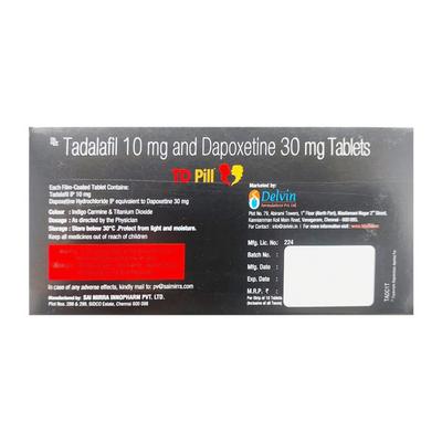 TD PILL Tablet 10's - Impotence/Erectile Dysfunction (Ed)