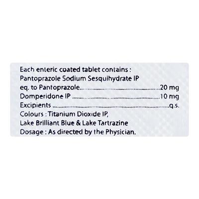 PANTOLITE D 20 Tablet 10's - Ulcer/Reflux/Flatulence-Aaa