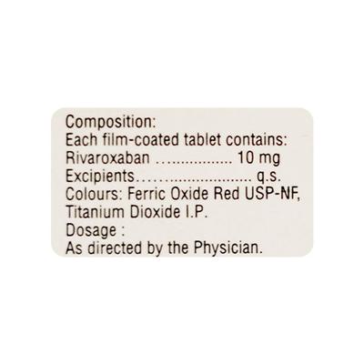 RIVAXON 10 Tablet 7's - Blood Clot-Ant