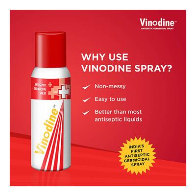Vinodine Povidone-Iodine Anti-Septic Germicidal Spray 75gm - Pain Relief Spray