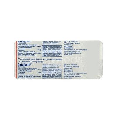 Dutalosin Tablet 10'S - Bladder And Prostate Disorders-Dru