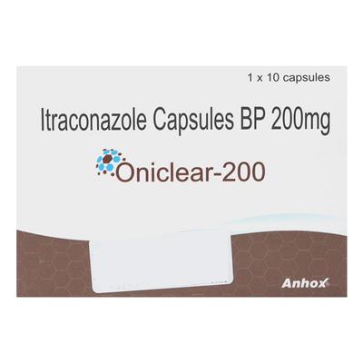 ONICLEAR 200mg Capsule 10's - Fungal Infections-Anf