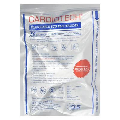 Cardiotech Disposable ECG Electrodes 50's 50's - Health Monitoring Devices