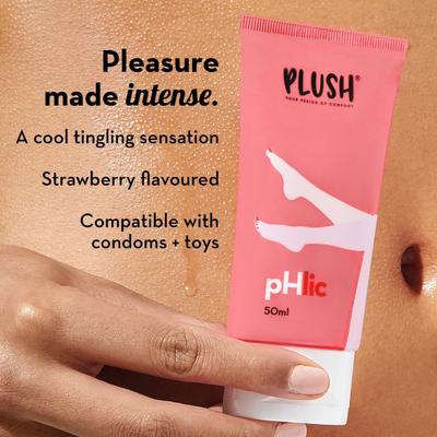 Plush Phlic Ph Balanced Lubricant - Strawberry 50 ml - Intimate Cream/Gel